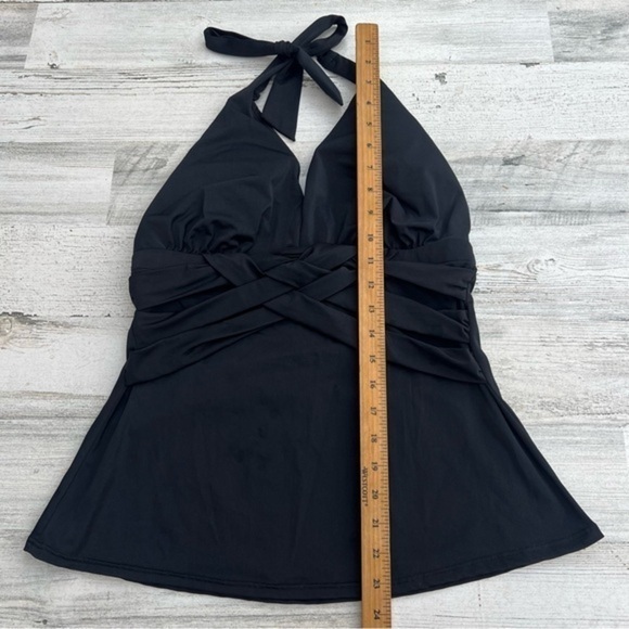 Spanx Halter Neck Top Womens Size 12 Summer‎ Y2K Casual Leisure Crisscross Front - Picture 7 of 8